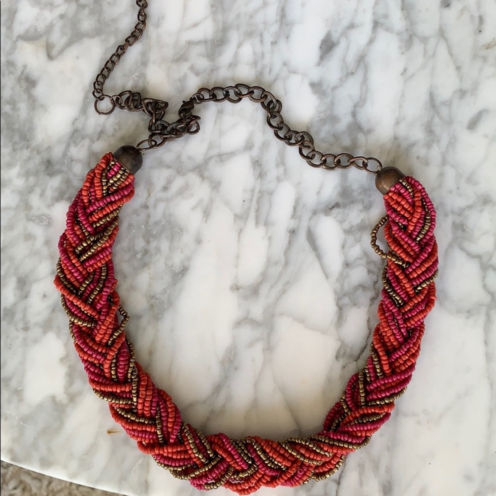 beaded statement necklace
